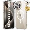 Phone Case - WENZYLIQUOX - iPhone 13 (6.1") - Magnetic MagSafe - Tempered Glass &; Camera Protector - Shockproof TPU Edges