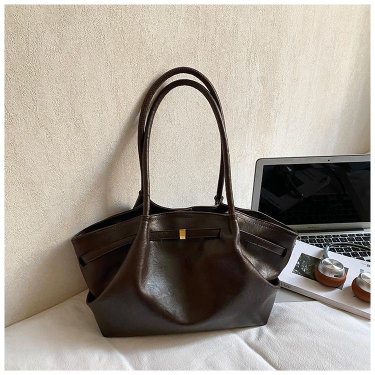 

Французская сумка-багет большой вместимости, зимняя новинка, американская сумка-тоут, повседневная сумка через плечо для通勤