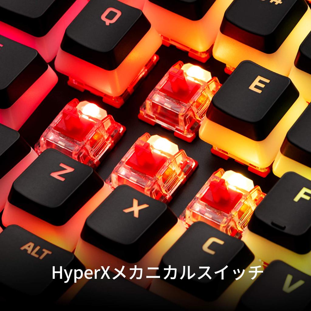 HyperX Alloy Elite 2 Gaming Keyboard HyperX Mechanical Switch Red Axis For Gamers USB Charging Port LED Backlight 2 Year Warranty HKBE2X-1X-US/G