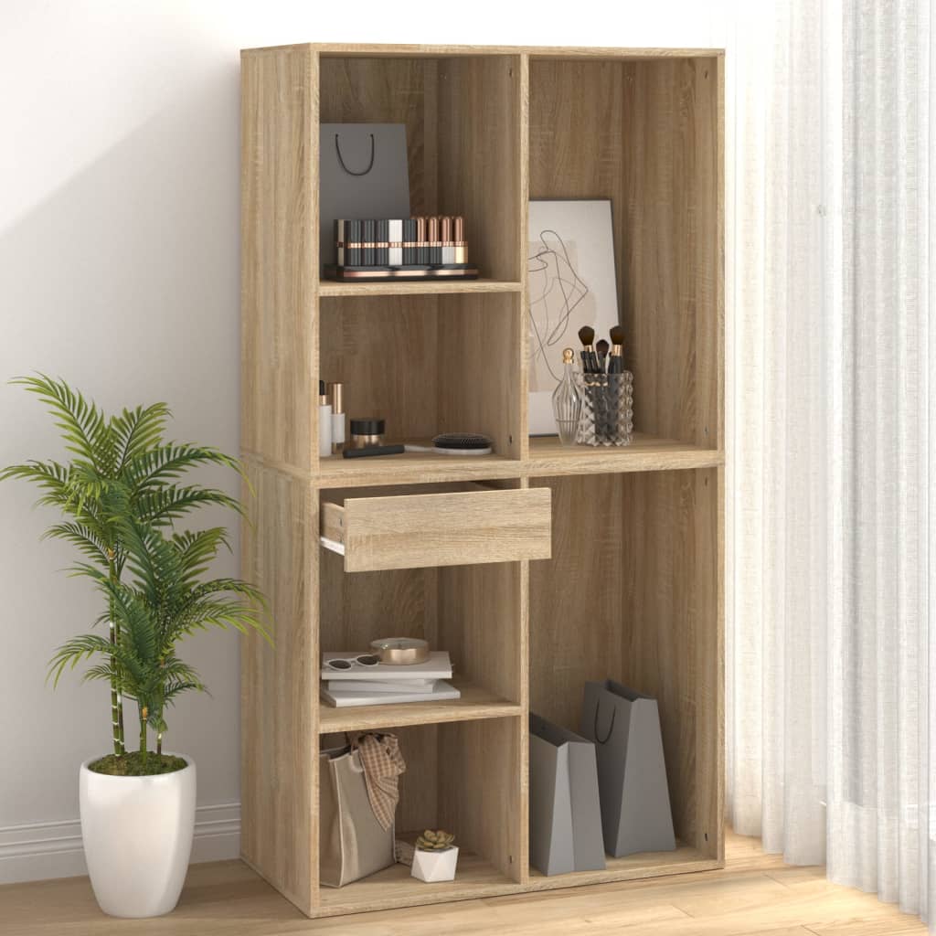Schminktisch für Schlafzimmer, Schmuckaufbewahrungsschrank mit Schublade, mit offenen Regalen, Sideboard für das Wohnzimmer, Flurmöbel, 80x40x75 cm
