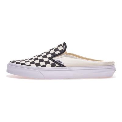 Klasické Slip-On Muly Šachovnica - Čierne Unisex Tenisky Biela VN0004KTEO1