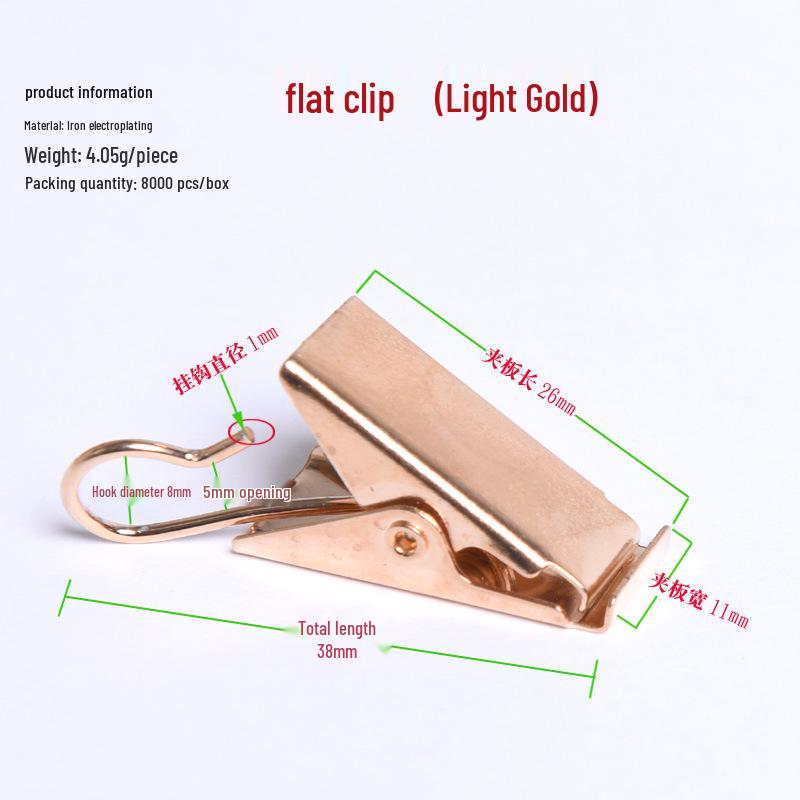 Heavy-Duty Stainless Steel Curtain Clip Hooks