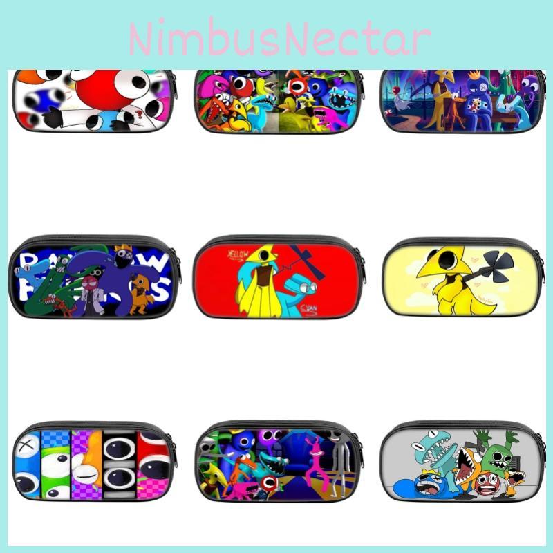 Rainbow Friends 2 Pencil Case Large Capacity Durable Nylon Material