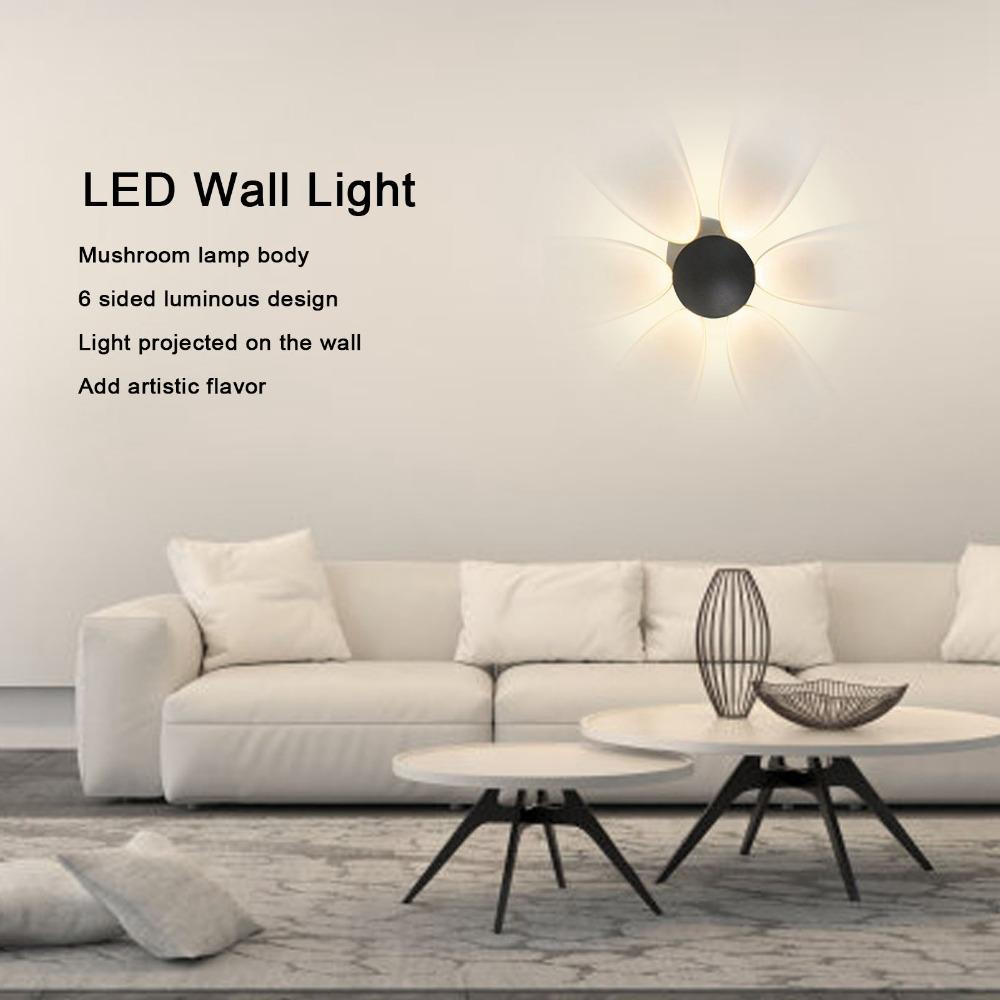 Mushroom Shape LED Wall Light 6W Wall Light Fixture Modern Wall Light  Corridor