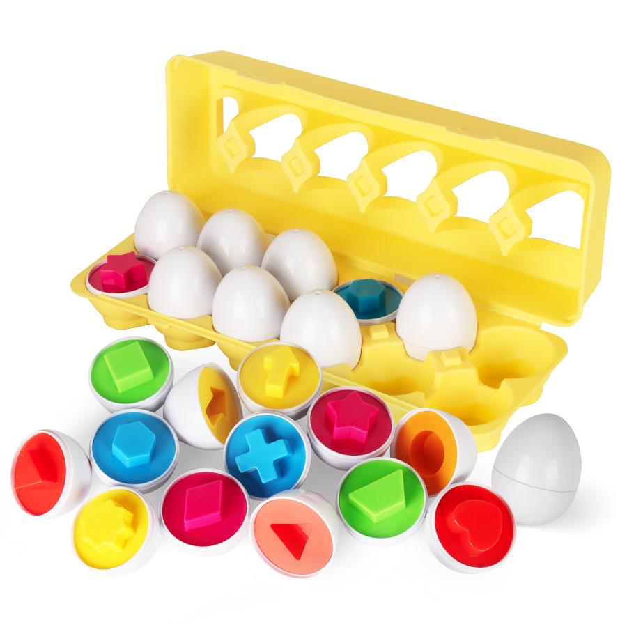 Cross-Border Baby Smart Egg Puzzle: Dinosaur Shape & Color Matching Educational Toy