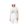 Emporio Armani Solid Color Letter Pattern Printed Round Neck Short Sleeve T-Shirt Women Tops White 3R2T7A2-JQ4Z1-0100
