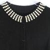 French Beaded Sleeveless Knit Vest – Simple, Versatile, Spring/Summer Women's Round Neck Waistcoat/Cardigan