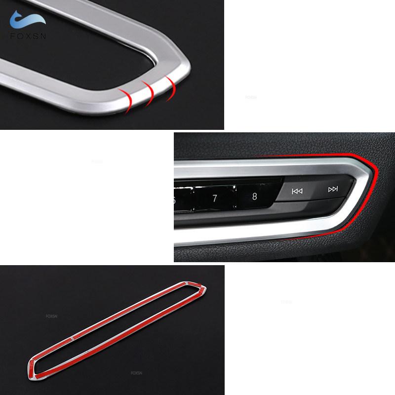 For BMW 3 Series G20 G28  ABS Chrome Car Interior Center Console Panel Volume Control Frame Cover Protective Trim