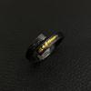 Adjustable Open Ring Men Women Minimalist Geometric Half Circle Design Vintage Plated Copper Finger
