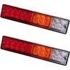 2Pcs LED Forklift Tail Light 12V 24V Trailer Rear Light Lanterns for Trucks Stop Turn Signal Reversing Light