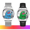 Time Monster Kreativní Kreslený Joker Chytré Hodinky Děti Žena Muž s Koženým Řemínkem Quartzový Strojek Ručičkový Ciferník