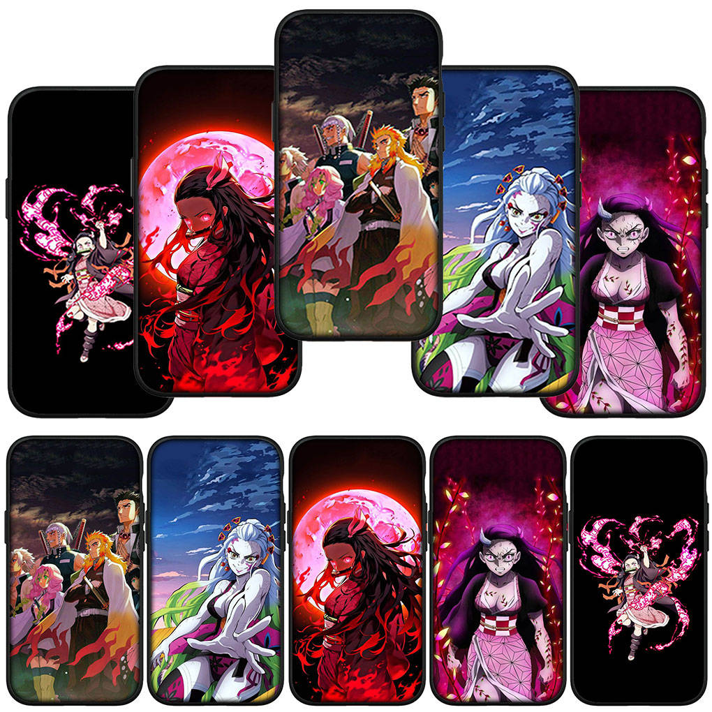

Чехол для телефона Samsung Galaxy S24 S23 iPhone 15 14 Xiaomi Redmi Note 13 12 11 10 9 Pro Max X XR OPPO Huawei Daki Gyutaro Nezuko Demon Slayer Tanjirou for Redmi Note 12 5G болюс