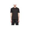 Adidas Solid Color Logo Print Crew Neck Short Sleeve T-Shirt Men Tops Black HJ9901