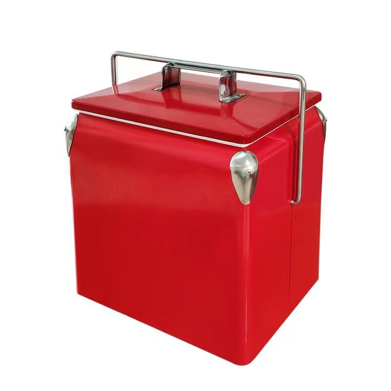 

Junkaiwei 13L Portable Metal Cooler Box