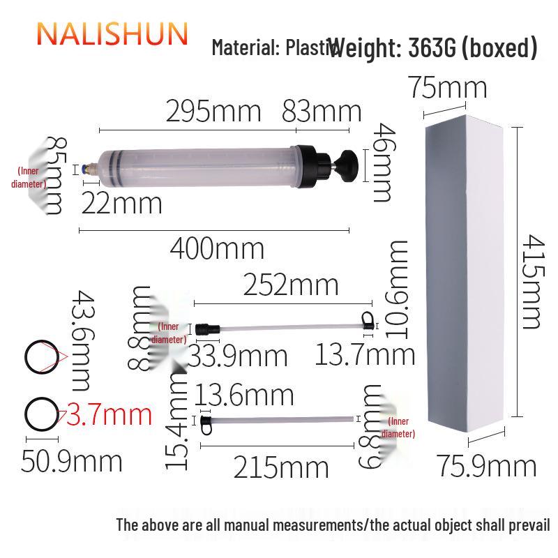 Dual-Use Oil Extractor: Large Syringe for Suction & Injection of Kerosene or Diesel