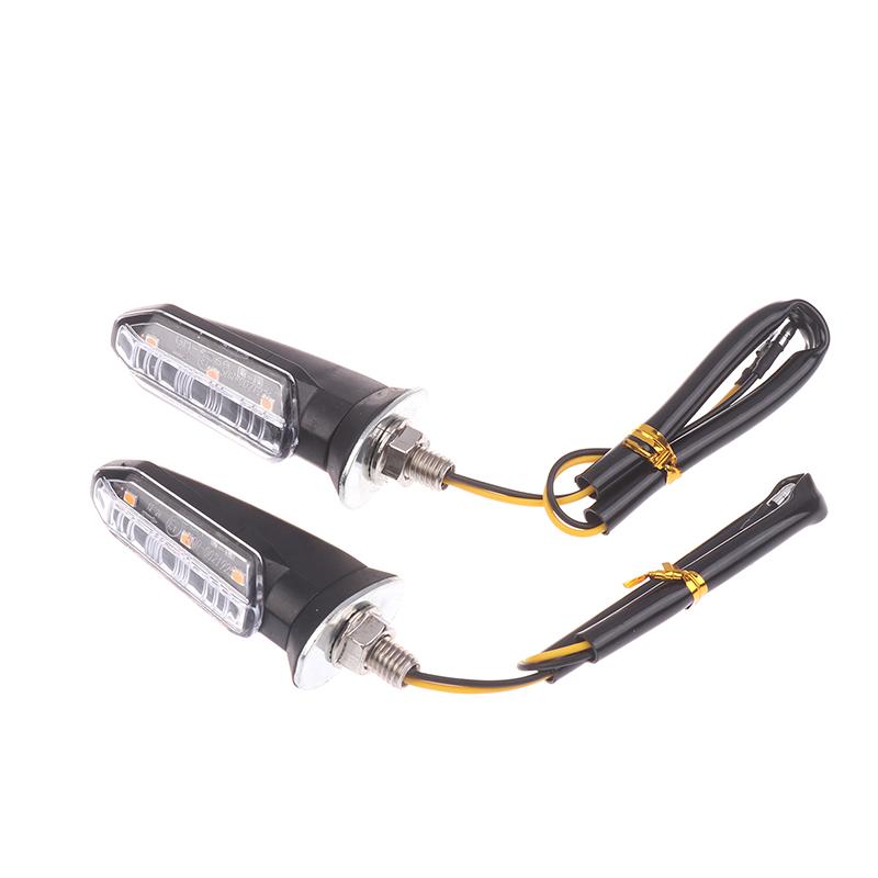 2Pcs 8Mm Mini Motorcycle Led Turn Signal Lights Flashing Light Blinker Turn Signal Lamp Dc 12V Moto Indicator Lamp Accessories 2pcs белый