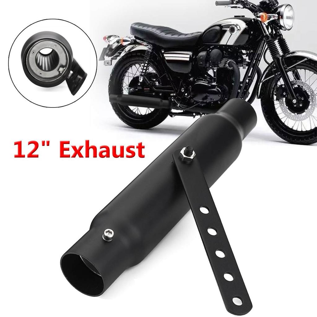 Universeller Motorrad-Auspuffschalldämpfer Retro Vintage Klassisch Galvanisiert Escap Moto für cg125 sr400 cb500 vt500 CM300 500 Cafe