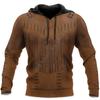Men's Hooded Jacket Long Sleeve Pullover Top 3D Digital Indian Printed Sweatshirt