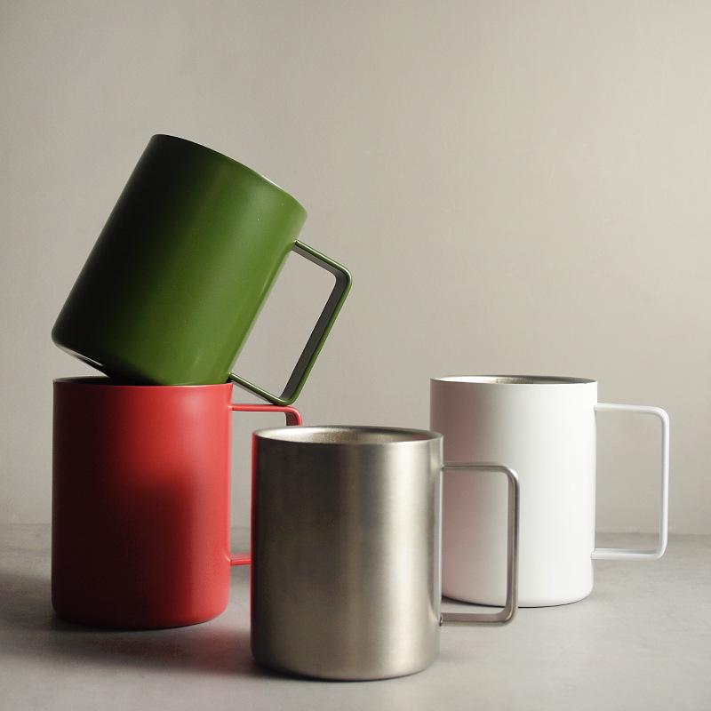 Nordic 316 Insulated Coffee Mug - Double-Layer, Anti-Scald, with Handle