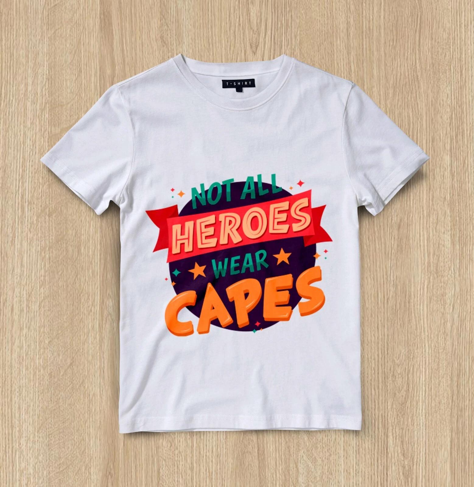 Custom Everyday Heroes Graphic T-shirt Design Unisex Jersey Short Sleeve Tee 3XL