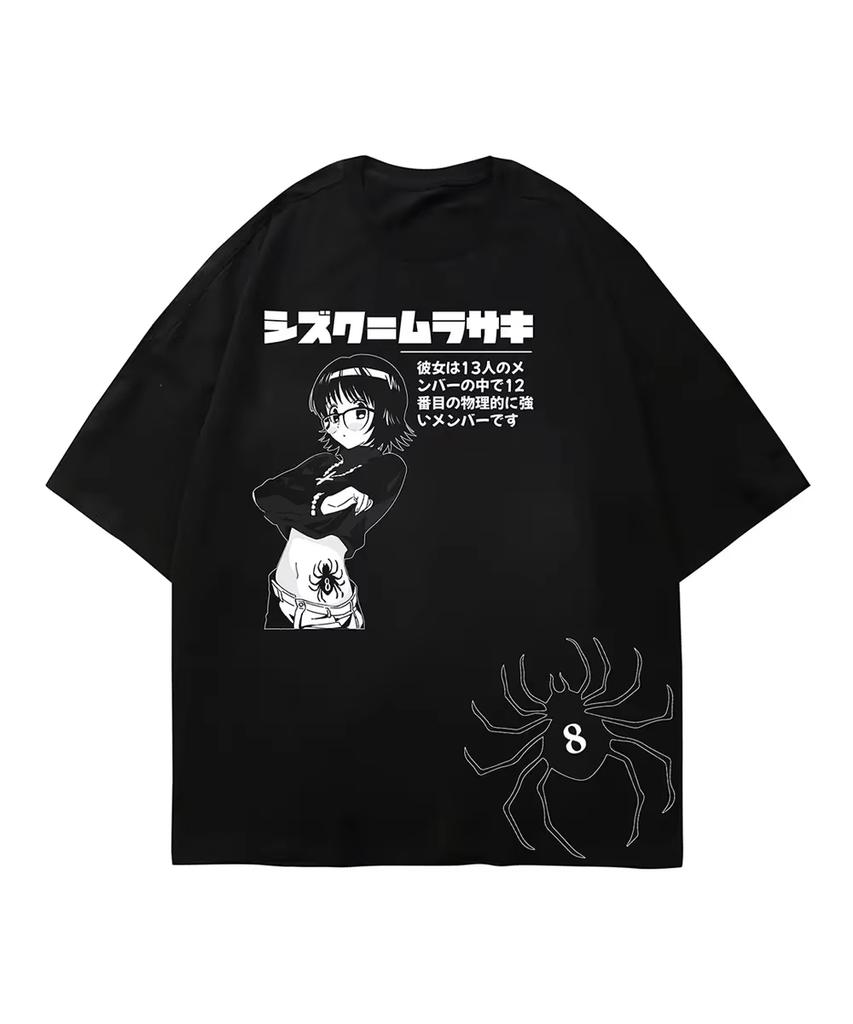 2026Hunter X Hunter Shizuku Murasaki Phantom Troupe Doublesided Anime Tshirt Unisex Unisex Vintage Oversized Streetwear Cotton Tee