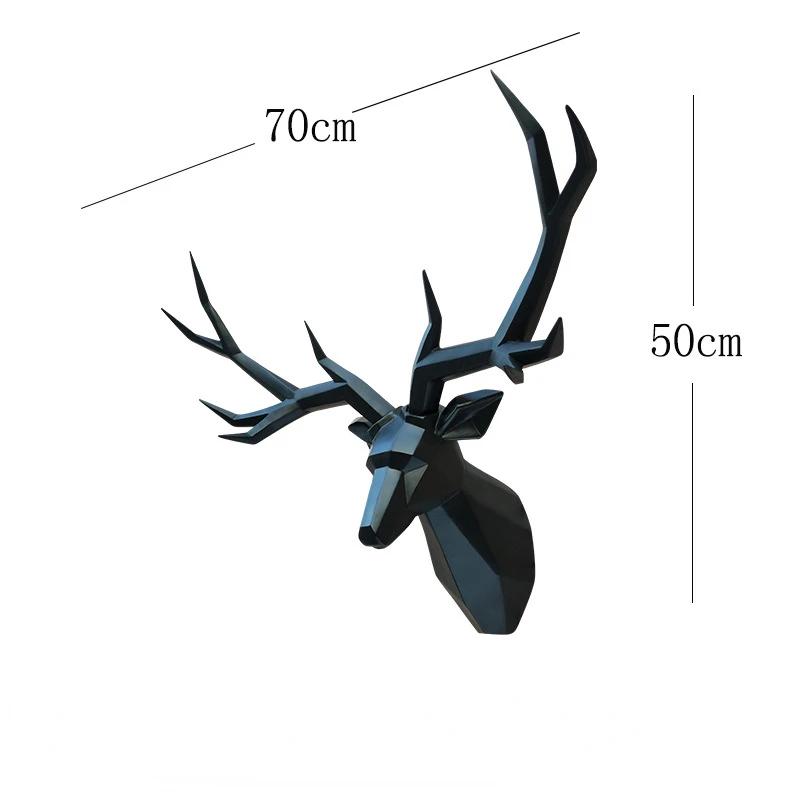 wall hanging decoration, animal statue, living room wall decoration, decorative deer sculpture, home interior decoration