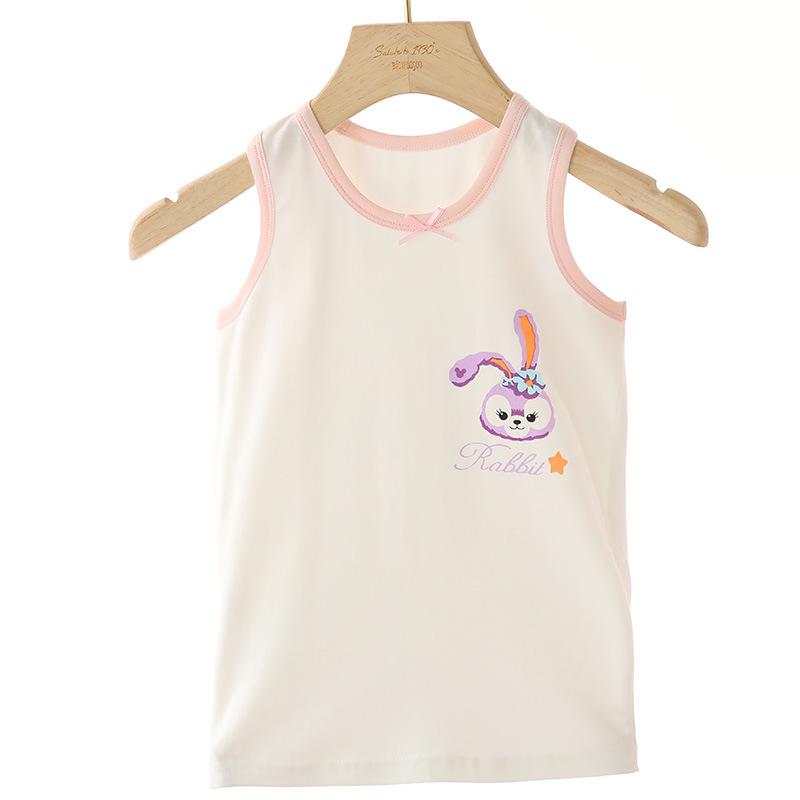 Girls' Cotton Spaghetti Strap Tank Top Sleeveless Base Layer Vest