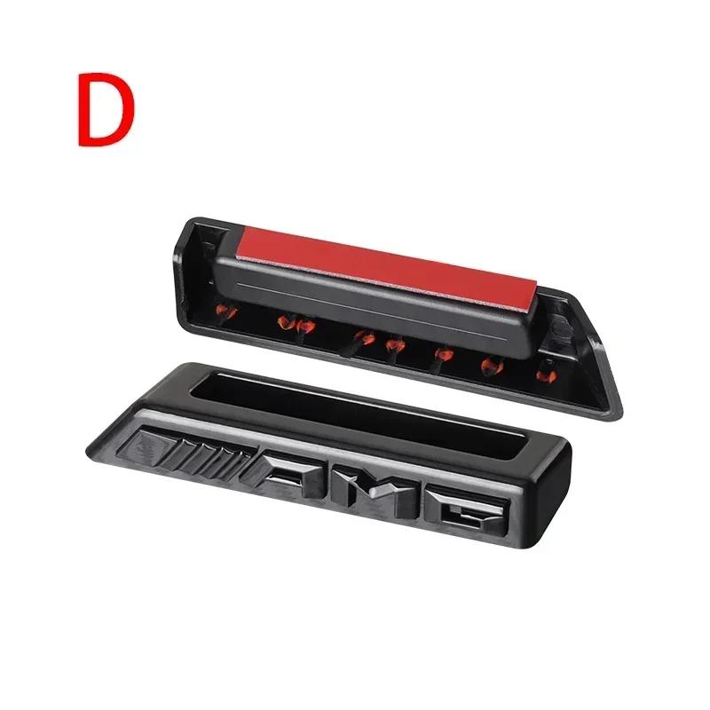 New For Mercedes Benz 1pc ABS AMG Grill Grille Emblem Grille Sticker Emblem Badge Sticker For AMG Mercedes-Benz W463 W464 W461 G
