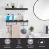 Rustproof Bathroom Shelf Black Bathroom Organizer Storage Rack  Bathroom Kitchen Laundry Room