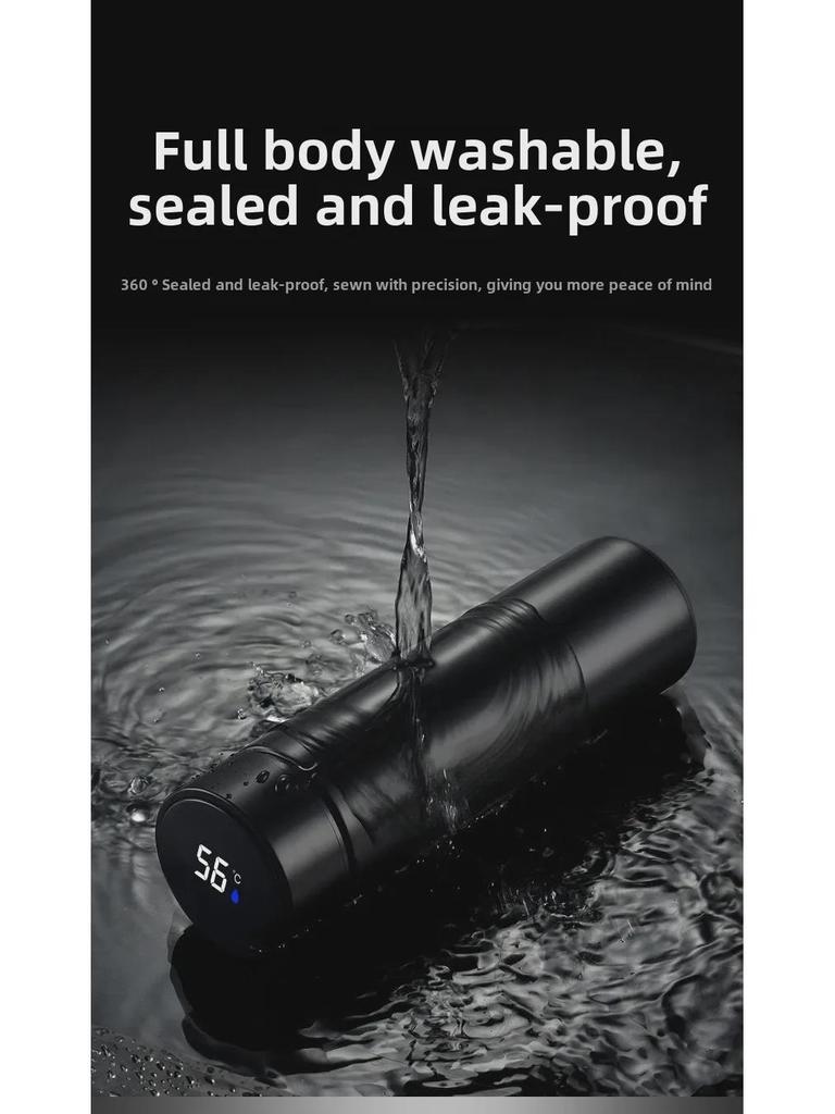 Engraved Stainless Steel Smart Thermos Cup - Perfect for Business Gifts and Event Openings.