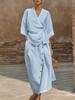 New Spring and Summer Cross-border Fashion Women's Casual Solid Color Loose Skirt Two-piece Set