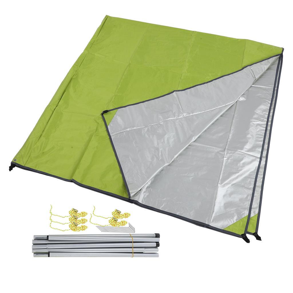 Aotu Portable Outdoor Tent Tarp Rainproof UV Sun Block Camping Multipurpose Awning