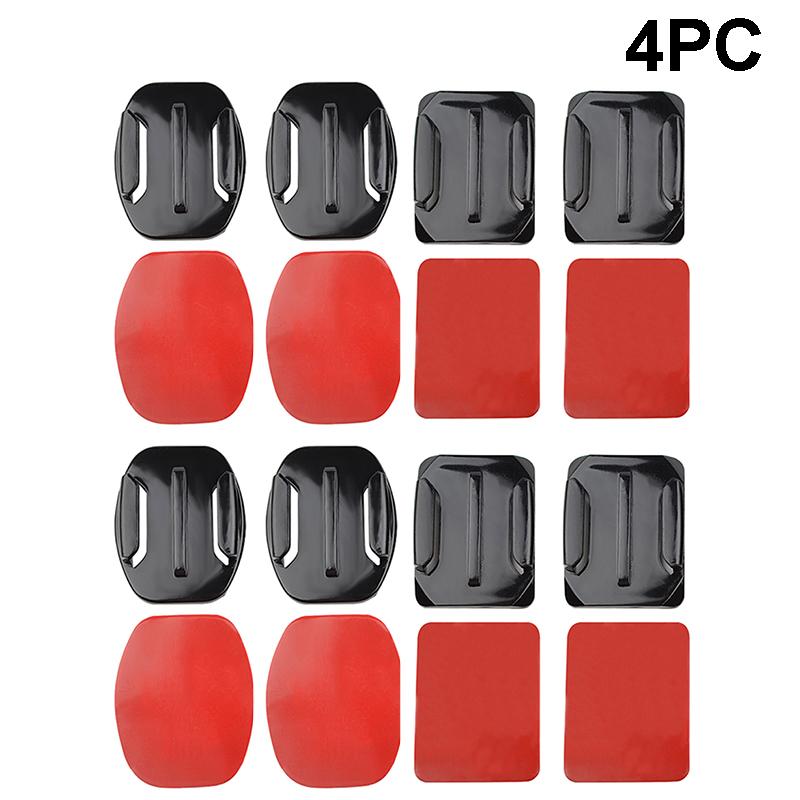 Curved Flat 3M Adhesive Mounts Sticker Mount Set For GoPro Hero 10 9 8 7 6 6 Xiaomi Yi 4K SJCAM Go Pro Action Camera Accessories