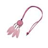 Ethnic Dream Catcher Necklace: Adjustable Velvet Choker with Crystal, Feather, and Clavicle Charms