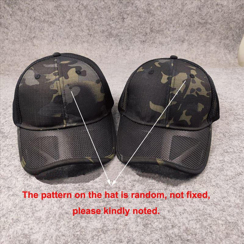 Taglia Grande 62Cm Cappellino da Baseball in Rete Traspirante Estivo per Uomo Cappellino da Uomo Regolabile Camouflage Casual Cappellini da Esterno Giungla Maschile