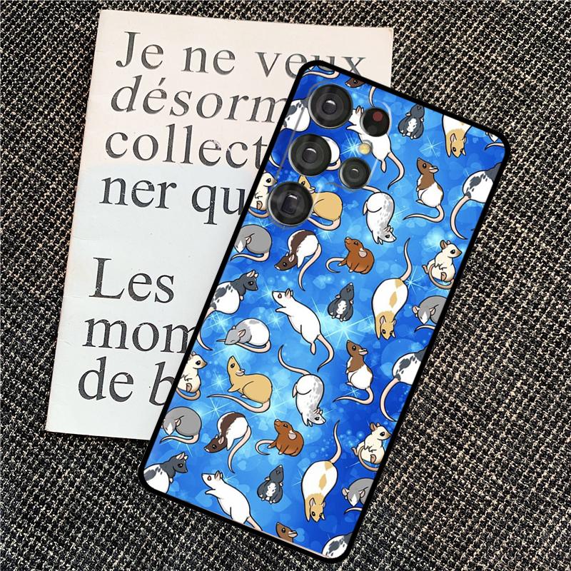 Mouse Rat For Samsung Galaxy S24 S23 Ultra S22 S20 S21 FE S8 S9 S10 Note 10 Plus 20 Ultra Phone Case