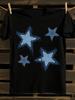 Black Blue Star Print Tshirt