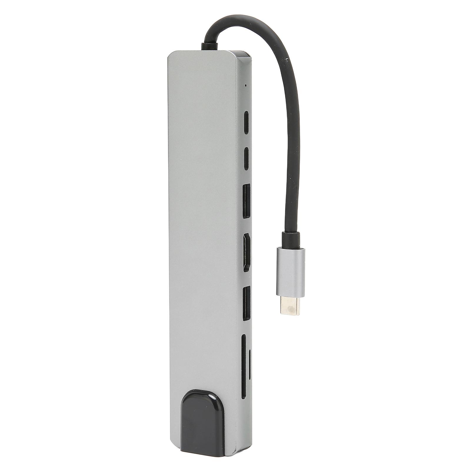 

8 в 1 USB C Hub 4K 87W PD зарядка 480Mbps карта памяти TF кард-ридер USB док-станция для