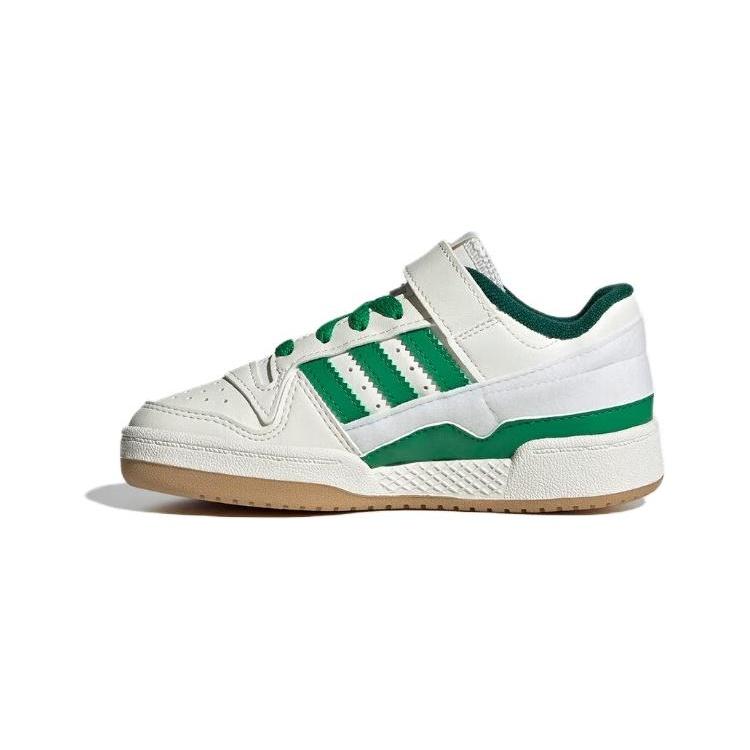 (PS) adidas Originals Forum Low Classic Shoes White Green Gum Kids IG0720 EU 29