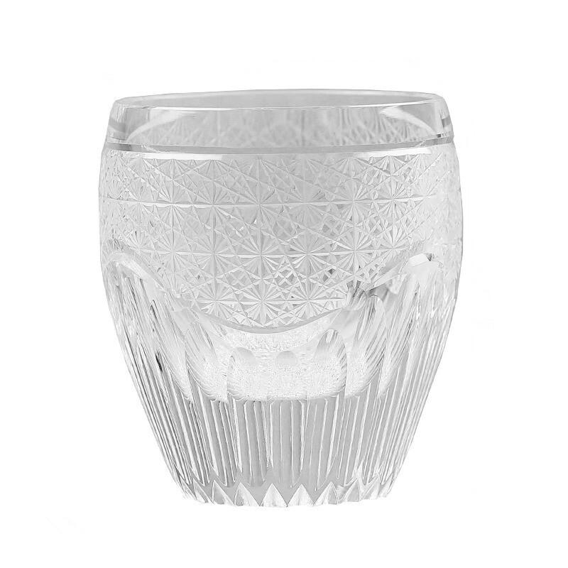 Sunshine Whisky Snifter Glasses Japanese Hand Carved Crystal Wine Tasting Cup Luxury EDO Chivas Brandy Rock Tumbler Dropshipping 240ml