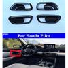 Car Interior Handle Decorative Frame Black For Honda Pilot -2025