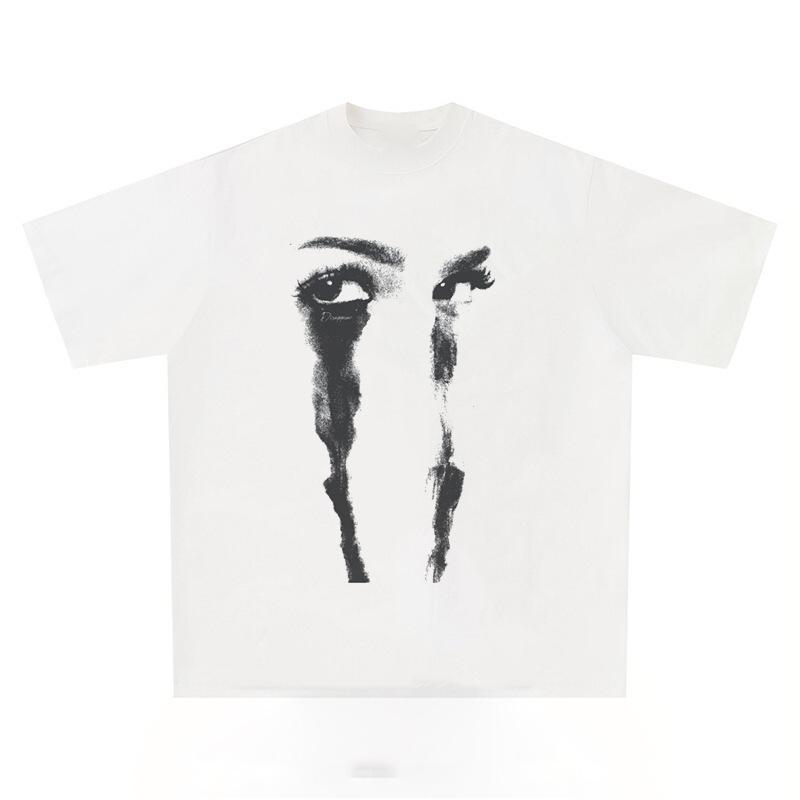New hip-hop street short-sleeved summer creative bottoming shirt pure cotton T-shirt