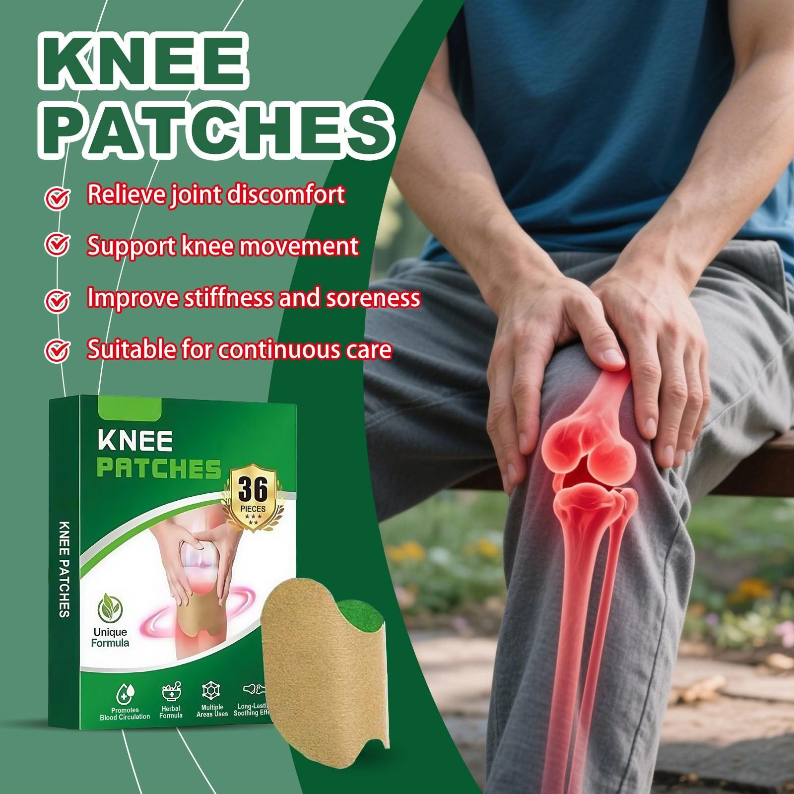 Knee Patches Mugwort Knee Patches Knee Joint Patches Tightness And Discomfort Knee Care Patches One Size белый