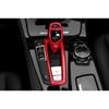 Red Carbon Fiber Middle Console Gear Shift Frame Trim For BMW X3 F25 X4 2011-17