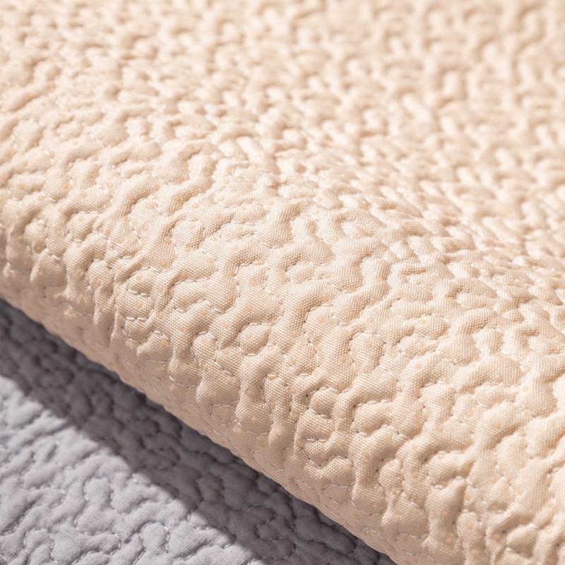 Four Seasons Universal Pure Cotton Korean Style Wavy Sofa Cushion Modern Simple Solid Color Non-Slip Sofa Cushion Towel