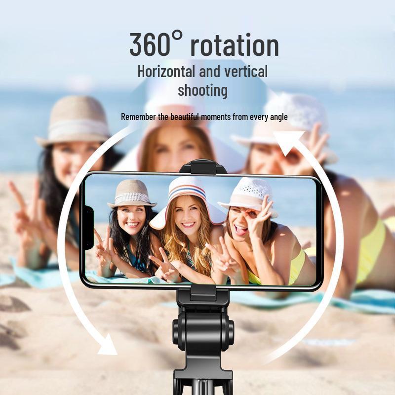 XT02 Bluetooth Rotating Tripod Selfie Stick for Mobile Phones & Video Streaming
