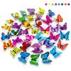12pcs/Pack Color Butterfly Magnetic Refrigerator Sticker for Kitchen Living Room DIY Wall Stickers Home Decoration Accessories