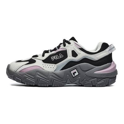 Predator 2 Tissu Cuir Synthétique Rétro Sport Polyvalent Durable Léger Chaussures Décontractées Basses Baskets Femme Noir Gris F12W232140FBA
