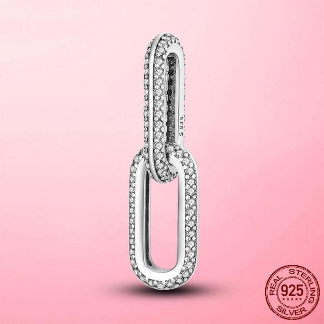 

Серебро 925 пробы Me, подвеска-медальон в форме глаза, подходит для браслета Pandora, ожерелье, серьги-сделай сам, стильные серьги с двумя кольцами, разъем