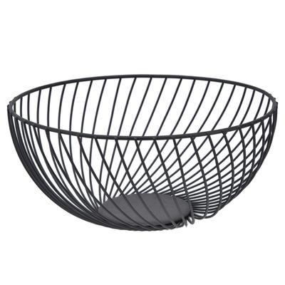Fruit Bowl Iron European Style Simple Antiskid Design Carry Easily Household Fruit Basket for Snack